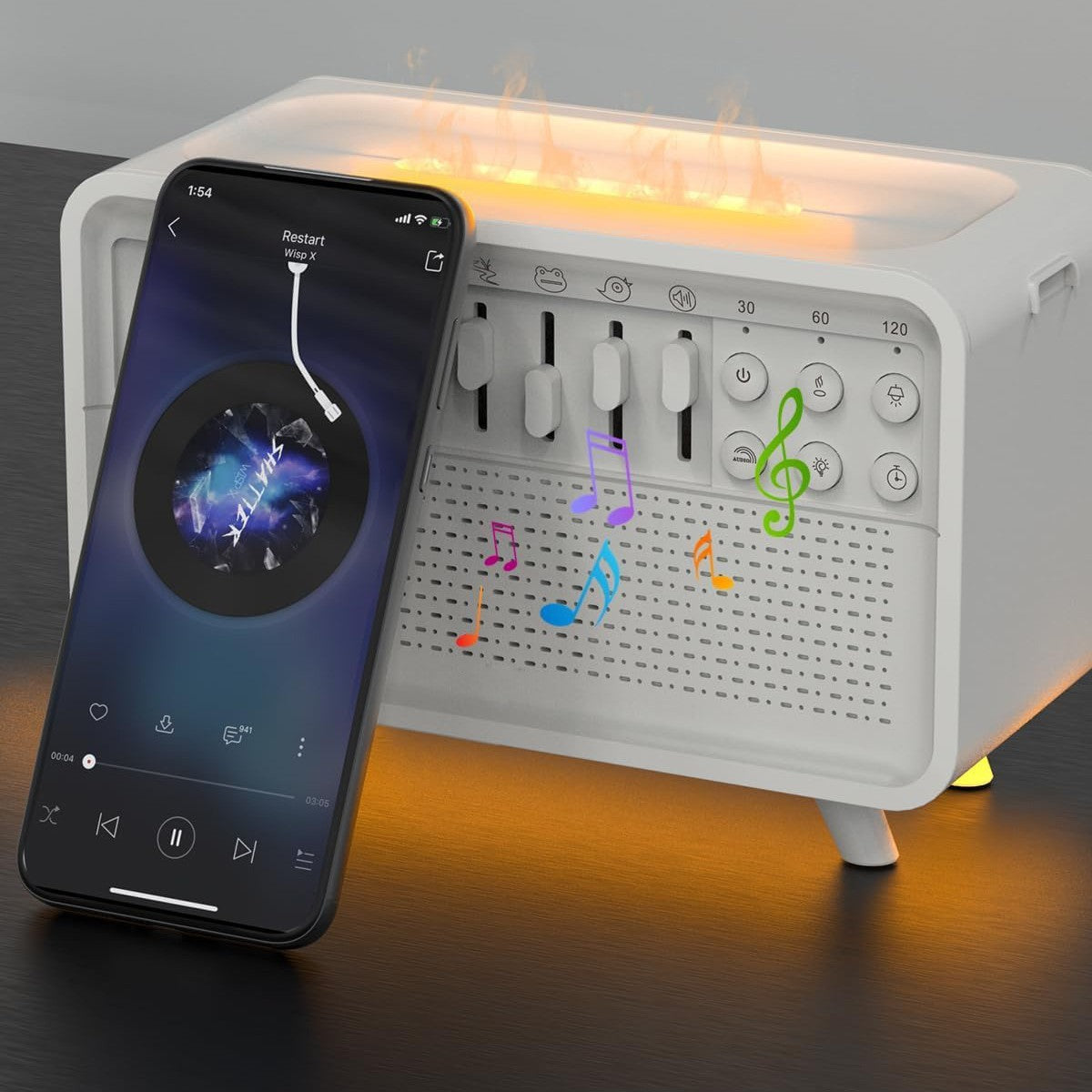 Forest Noise Machine and Night Light Humidifier